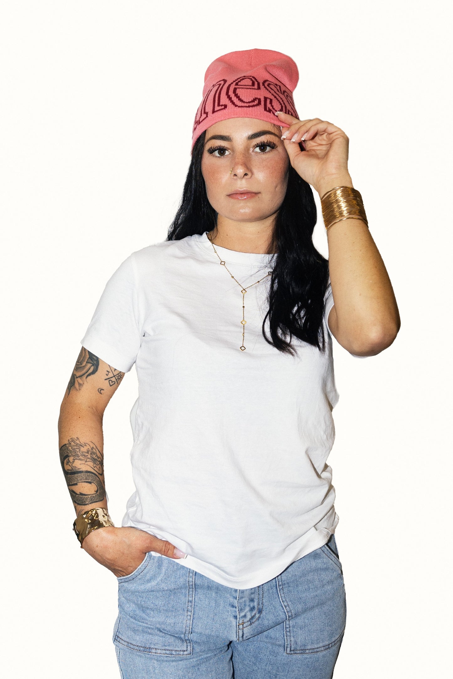 Bonnet aness - Rose